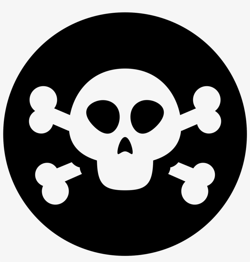 Skull Crossbones Icon - Square Icon Gamepad, transparent png download