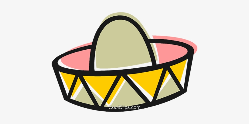 Mexican Hat Royalty Free Vector Clip Art Illustration - Illustration, transparent png download