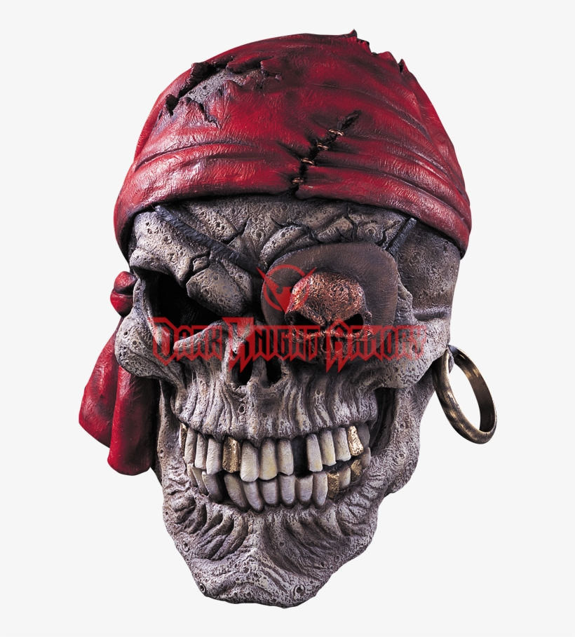 Skull Pirate Mask Costume, transparent png download