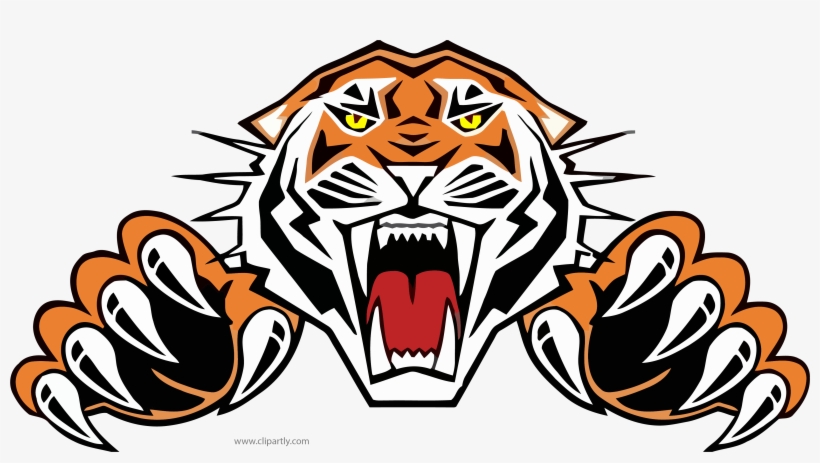 Tiiger Clipart Roaring Tiger - Roaring Tiger Clipart, transparent png download