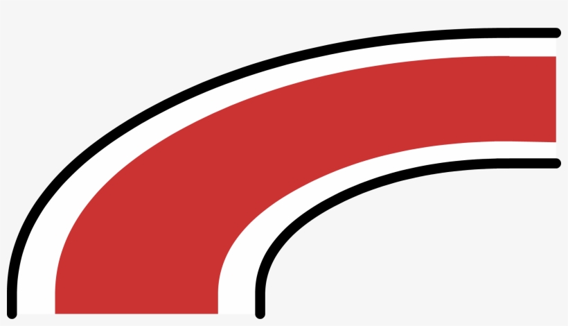 Curved Racetrack Piece - Racetrack Png, transparent png download