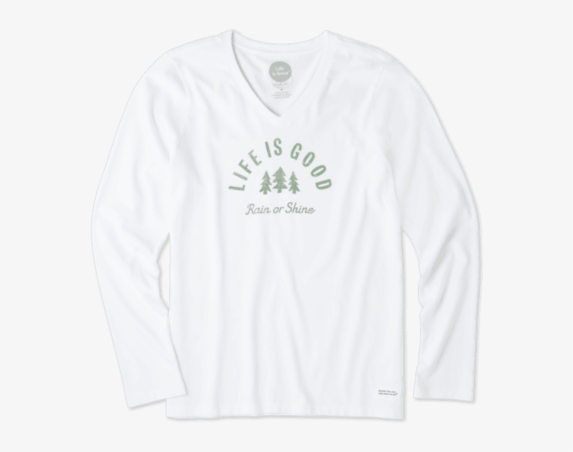 Women's Rain Or Shine Long Sleeve Crusher - Life Is Good, transparent png download