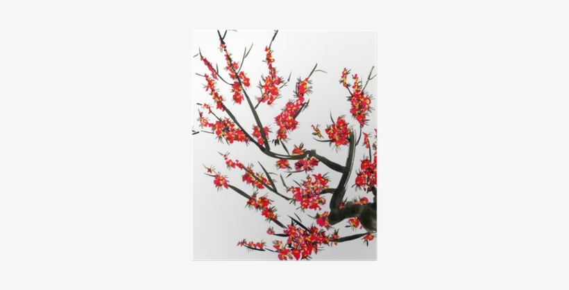 A Branch Of A Blossoming Tree - Watercolor Painting, transparent png download
