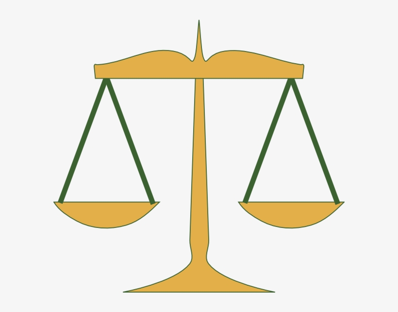 Scales Of Justice Clip Art At Clker Com Vector Online - Scales Of Justice Clip Art, transparent png download