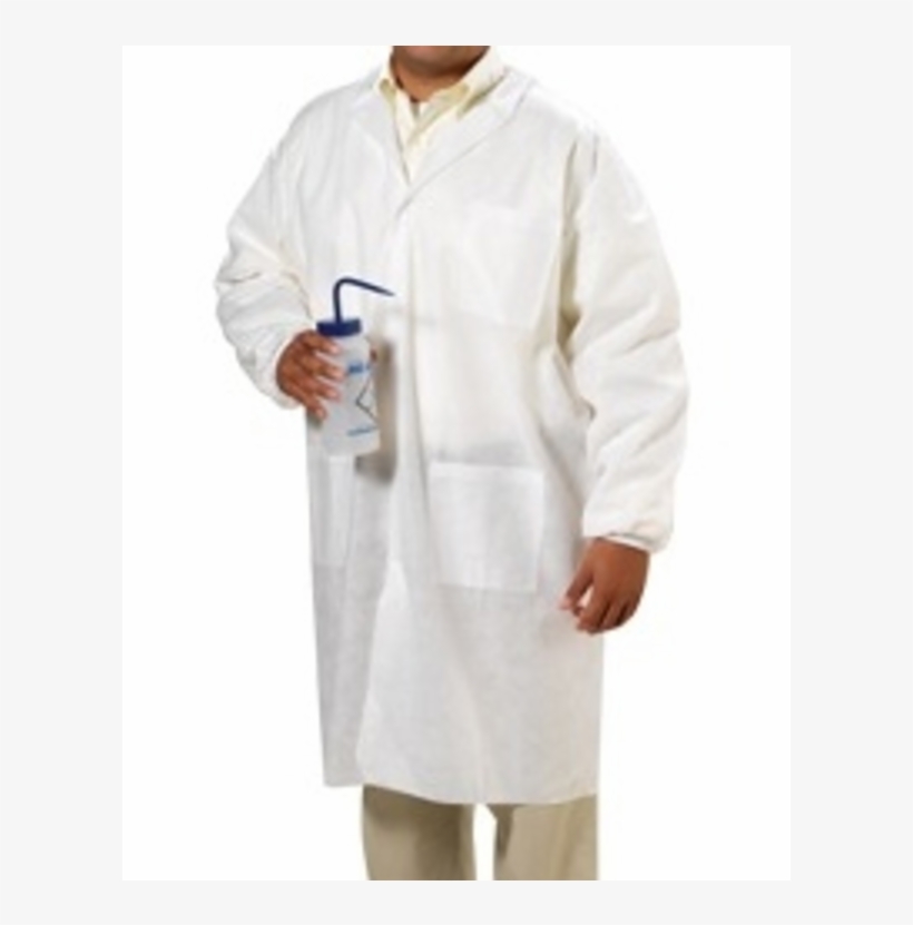 Lab Coat Sms, Knit Collar & Cuff 4xl Blu - White Coat, transparent png download