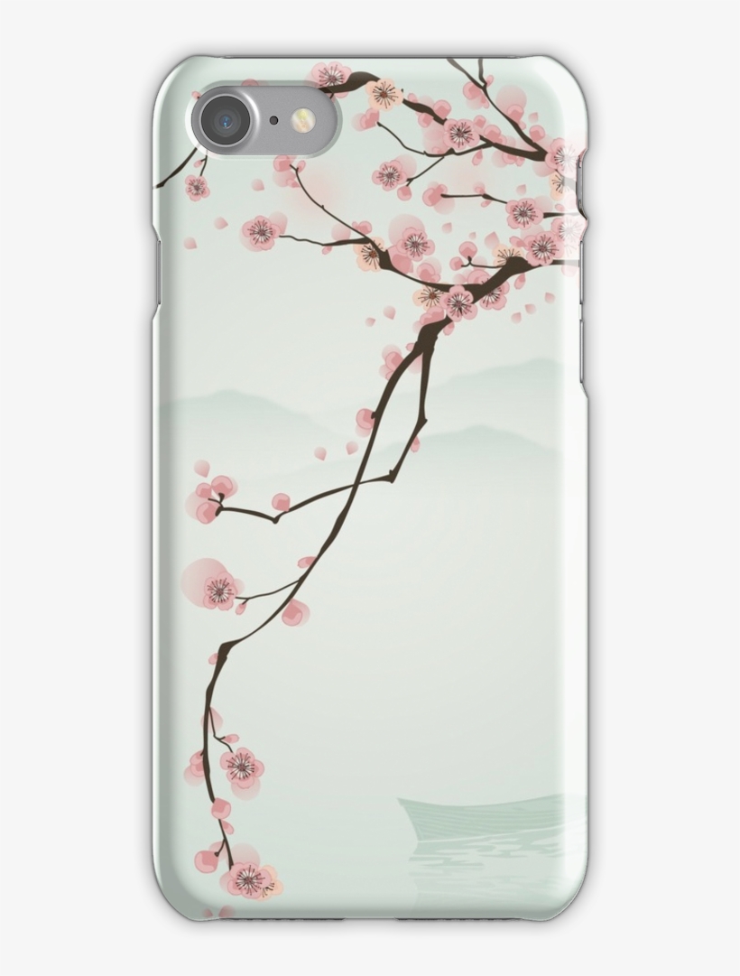 Whimsical Pink Cherry Blossom Tree Iphone 7 Snap Case - Art, transparent png download