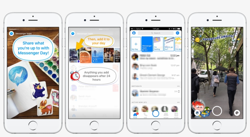 Facebook Messenger Day Teaser - Messenger Day, transparent png download