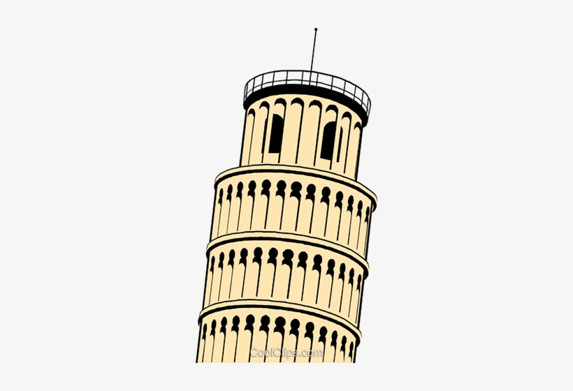 Leaning Tower Of Pisa Royalty Free Vector Clip Art - Italy, transparent png download