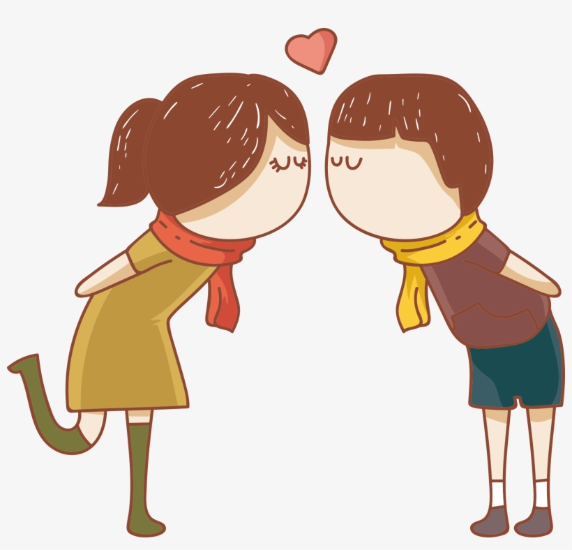 Couple Clip Art Kissing Transprent Png Free - Kissing Couple Png Illustration, transparent png download