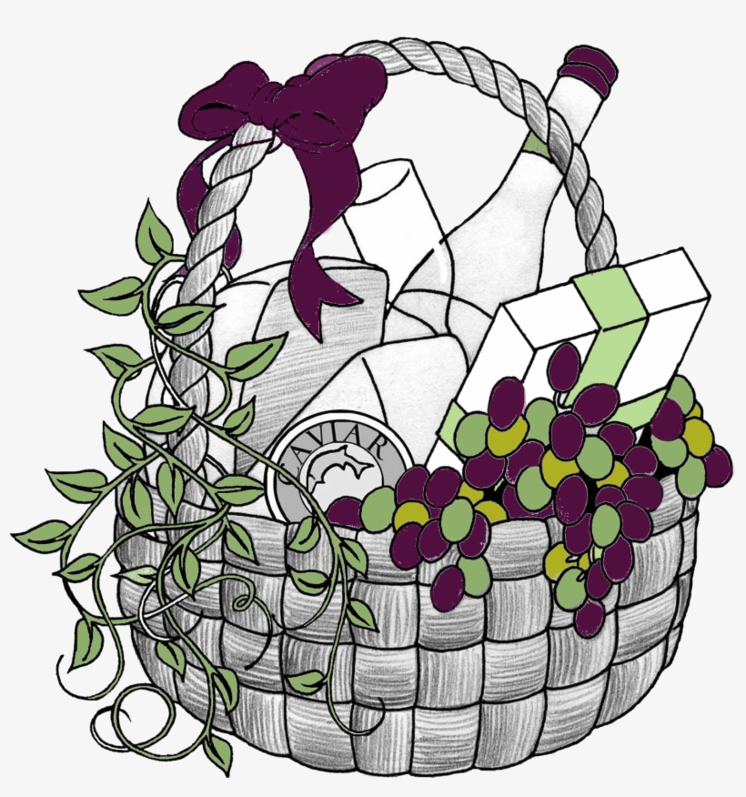 Basket Clipart Prize - Gift Basket Clip Art, transparent png download