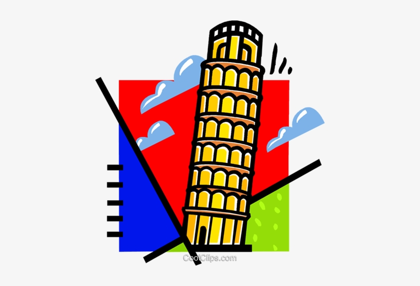 Leaning Tower Of Pisa Royalty Free Vector Clip Art - Leaning Tower Of Pisa, transparent png download