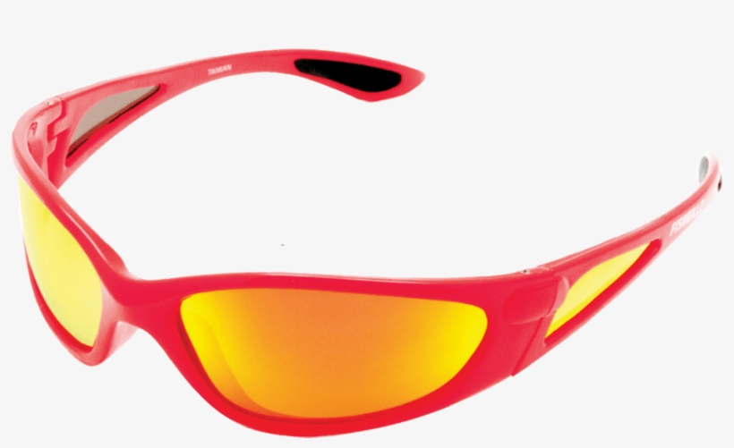 The Key West Red Frame / Fire Mirror Lens - Sunglasses, transparent png download