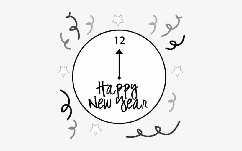 By Mafia Hacks - New Year Clock Clipart, transparent png download