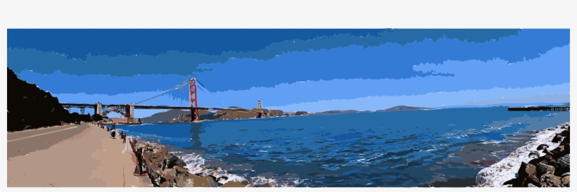 This Free Icons Png Design Of Golden Gate Bridge Panorama, transparent png download