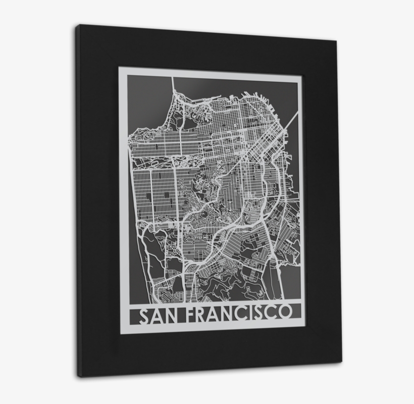 Stainless Steel Map - East Urban Home San Francisco Graphic Art D, transparent png download