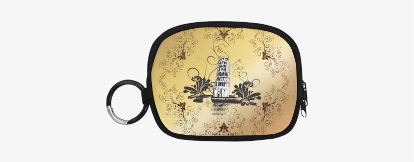 The Leaning Tower Of Pisa Coin Purse - Tower Of Pisa Shower Curtain, transparent png download