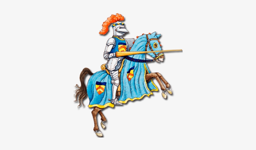 A Medieval Knight On Horseback - Transparent Knight On Horseback Clipart, transparent png download