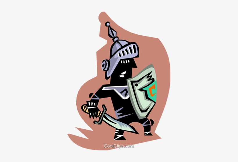 Medieval Knight Royalty Free Vector Clip Art Illustration, transparent png download
