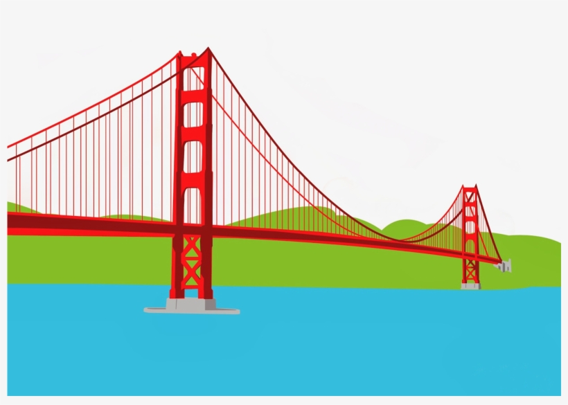 Golden Gate Bridge Opens Golden Gate02 - Golden Gate Bridge, transparent png download