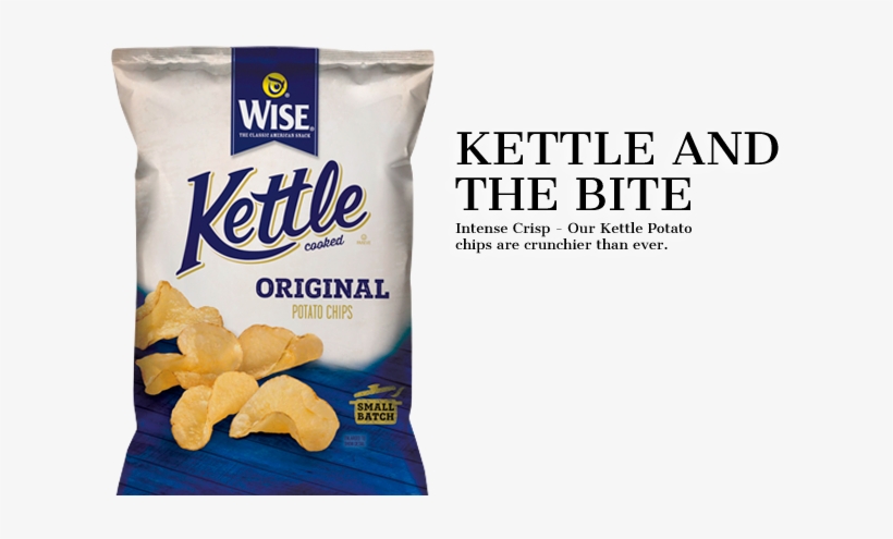 Wise Kettle Original Potato Chips - 8.5 Oz Bag, transparent png download
