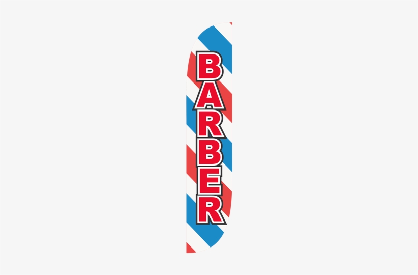 Barber Feather Flag Barber Pole - Lookourway Barber Feather Flag, transparent png download