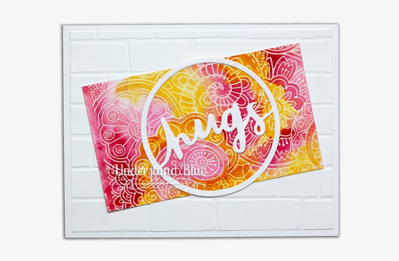 Emboss Resist Stampin Up By Understand Blue - Greeting Card, transparent png download