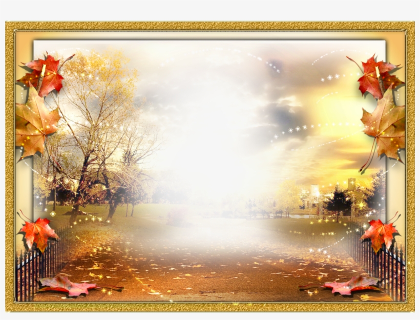 Falling Leaves Transparent Png - Beautiful Frame, transparent png download