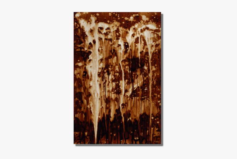 Dark Roast Masquerade - Coffee Painting Abstract, transparent png download