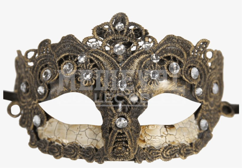 Kayso Lm005b Vintage Bronze Lace Plastic Mask,, transparent png download