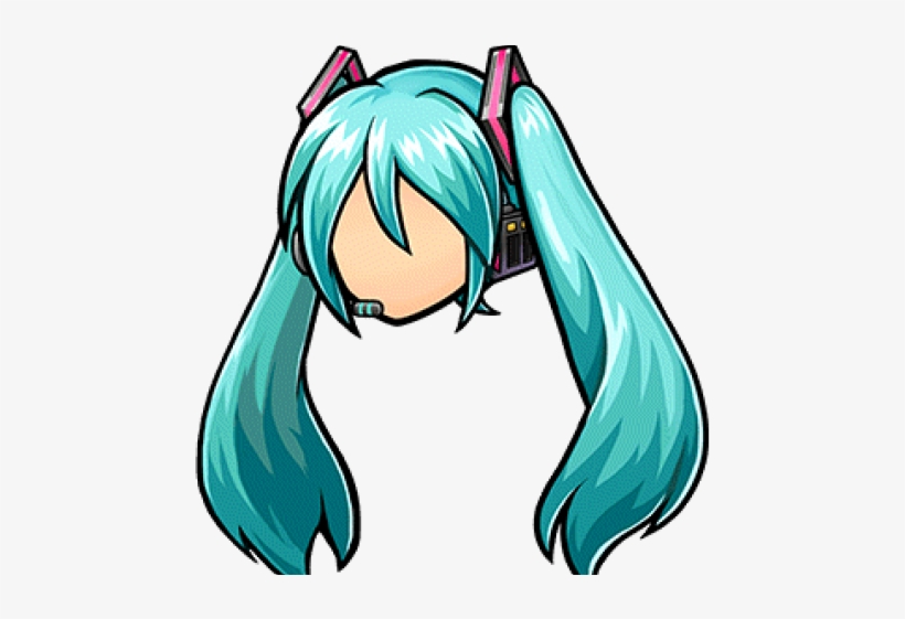 Hatsune Miku Clipart Transparent Background - Cartoon, transparent png download