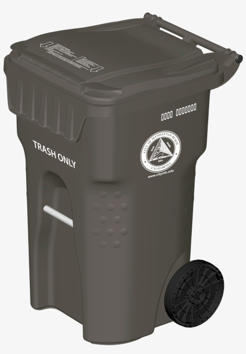 Trash - Png Black Garbage Bin, transparent png download