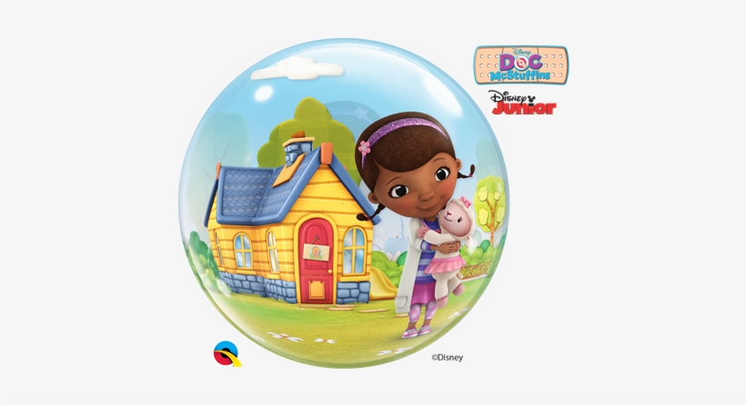 22" Disney Bubble Doc Mcstuffins Foil Balloon - 22" Doc Mcstuffins Bubble Balloon - Mylar Balloons, transparent png download