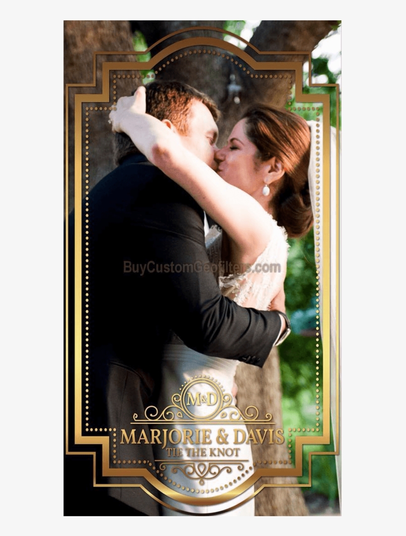Snapchat Wedding Geofilter For Couples - Wedding, transparent png download