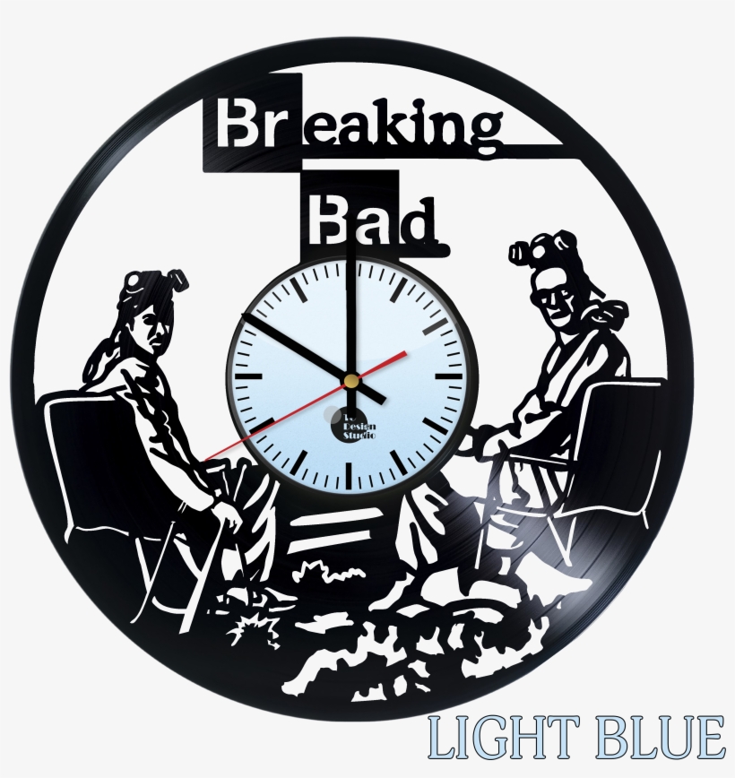 Breaking Bad Handmade Vinyl Record Wall Clock Fan Gift - Breaking Bad, transparent png download