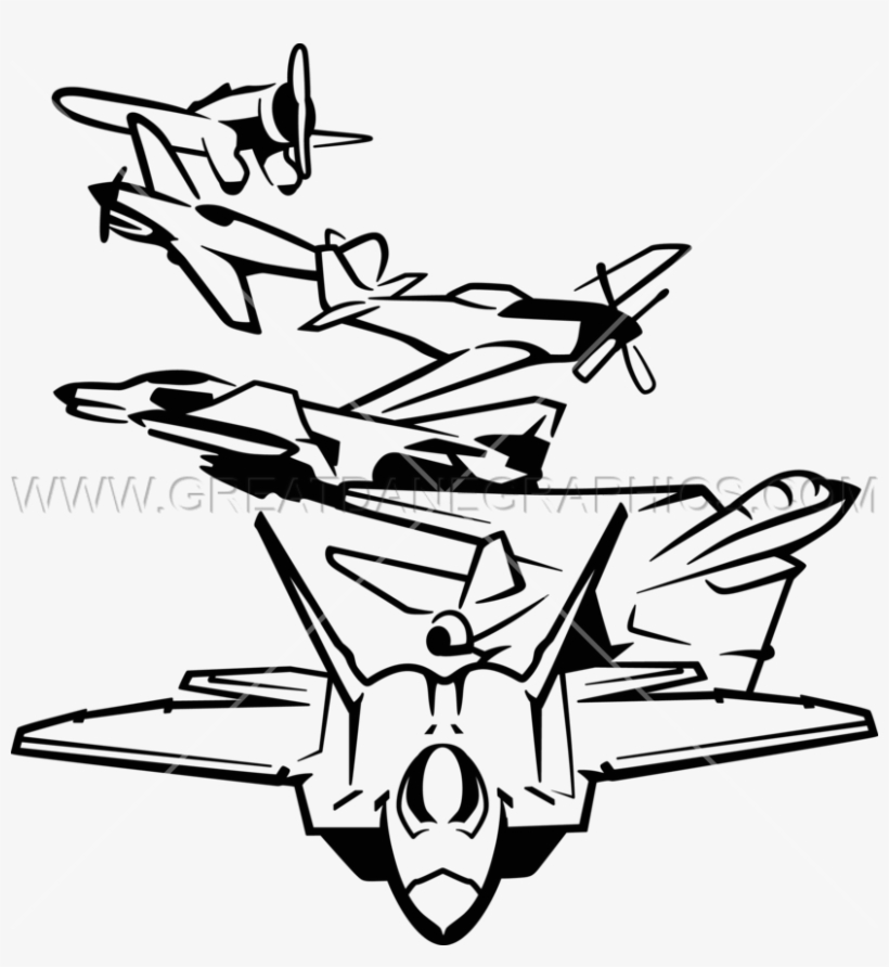 History Of The Fighter Plane - Fighter Plane Drawing Png, transparent png download