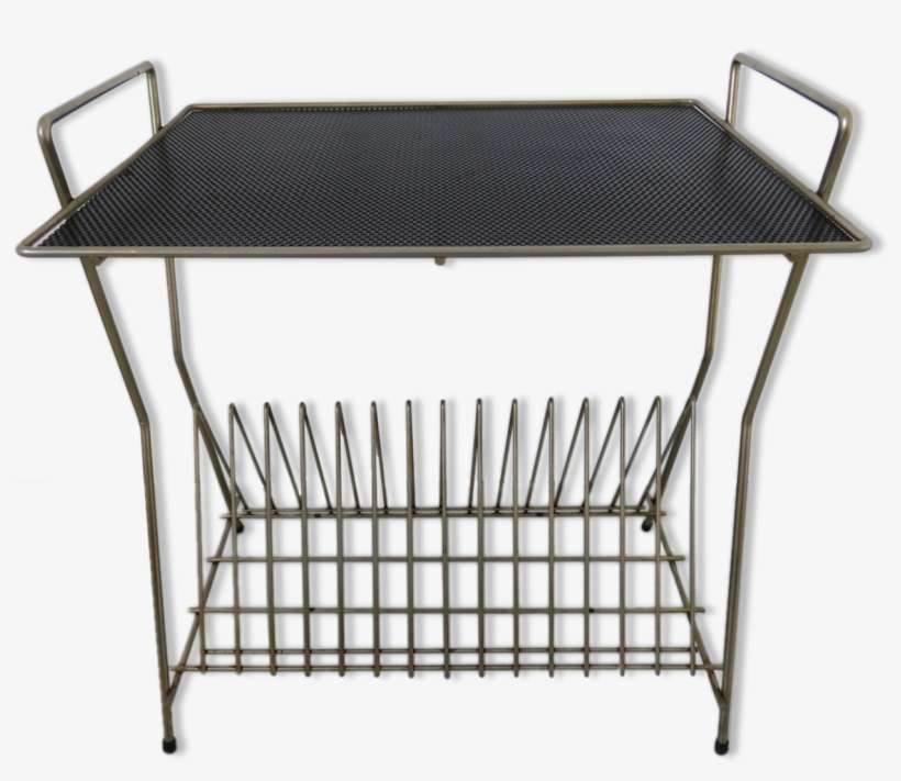 Vinyl Rack Table Perforated Metal 50s 60s - Coffee Table, transparent png download