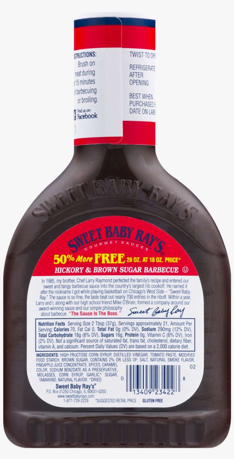 Sweet Baby Ray's® Hickory & Brown Sugar Barbecue Sauce - Sweet Baby Ray's Barbecue Sauce Flavor Bundle: 3 Items;, transparent png download