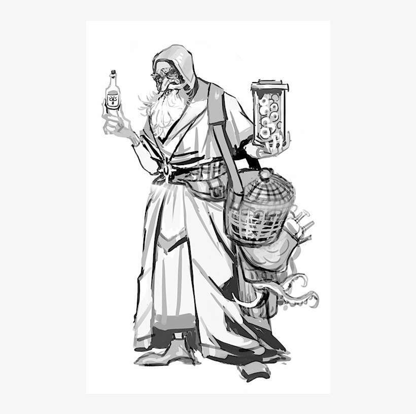 The Orb And Potions Were Not A Good Fit To The Lore, - Drawing, transparent png download