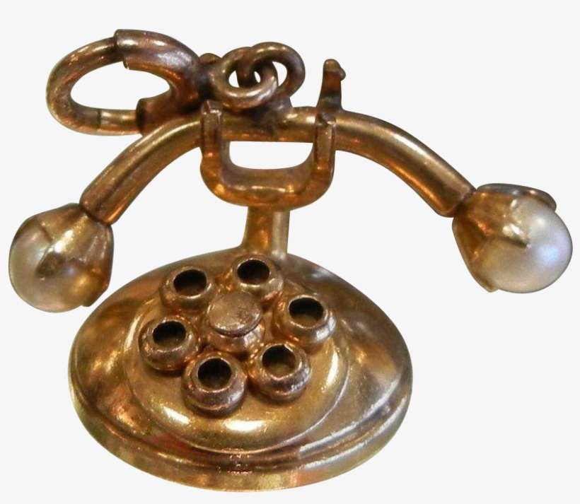 Vintage Gold Filled Charm - Brass, transparent png download