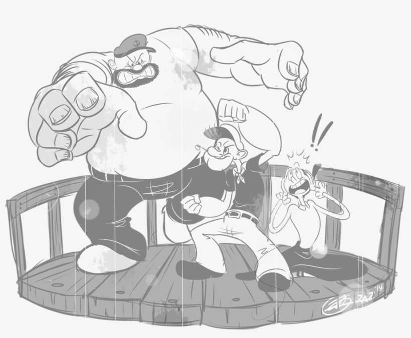 Gutbuster - Popeye, transparent png download