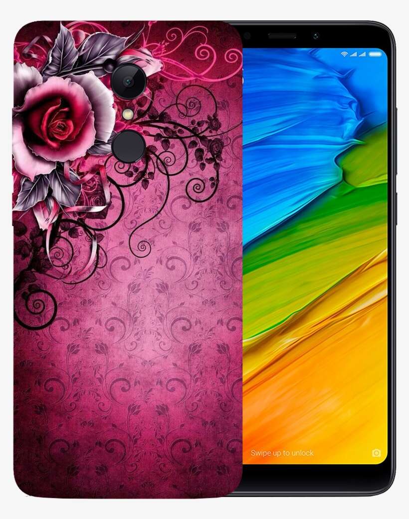 Red Rose Pattern Printed Case Cover For Redmi 5 By - Meizu Xiaomi Redmi 5 Plus, transparent png download