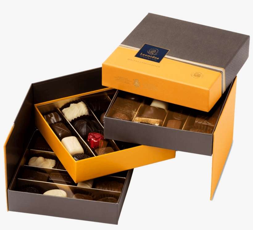 Χάρτινα Κουτιά Με Πραλίνες Leonidas - Leonidas Prestige, transparent png download