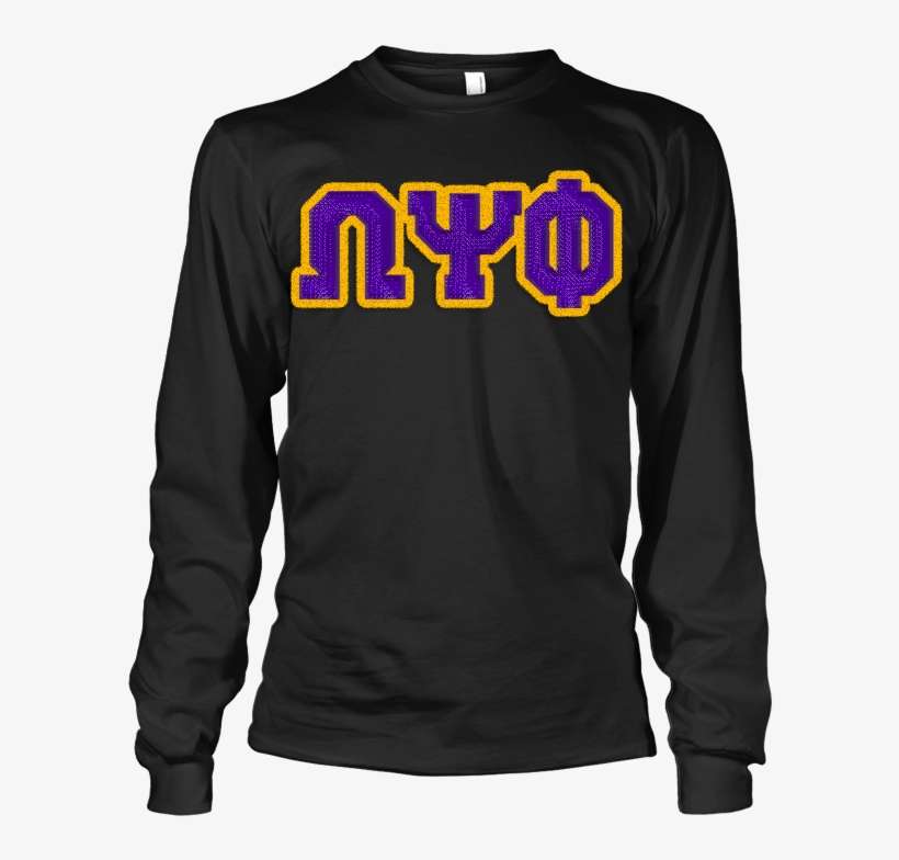 Omega Psi Phi Greek Letter Long Sleeve Shirt - Alpha Kappa Alpha Greek Letter Long Sleeve, transparent png download