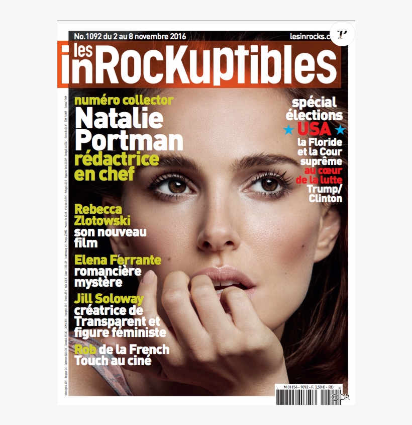 Natalie Portman, Rédactrice En Chef Des Inrockuptibles - Les Inrockuptibles, transparent png download
