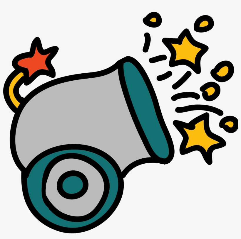Firework Gun Icon - 禮炮 卡通, transparent png download