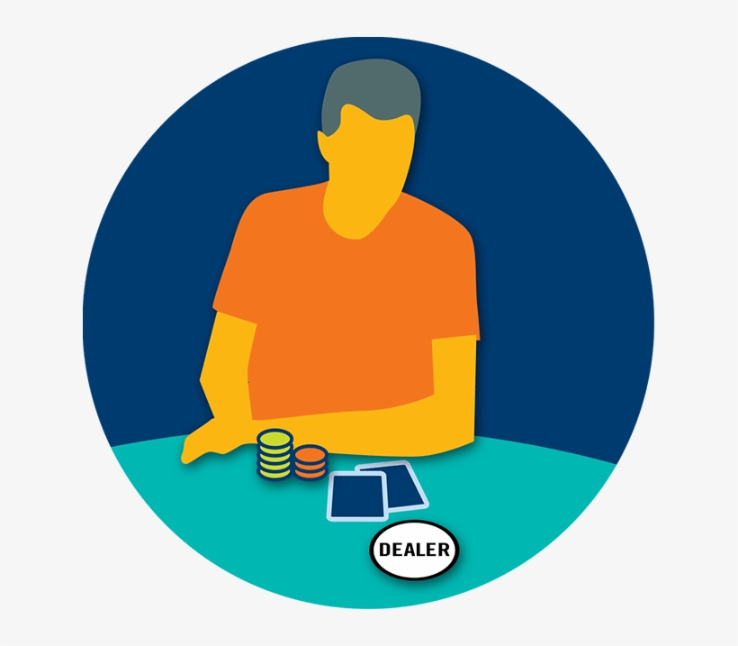 A Player Sits At The Poker Table With Chips, Cards - Poker, transparent png download