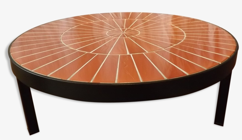 Coffee Table Ceramic Iron Herbarium Vallauris 1950 - Table Basse Vintage, transparent png download