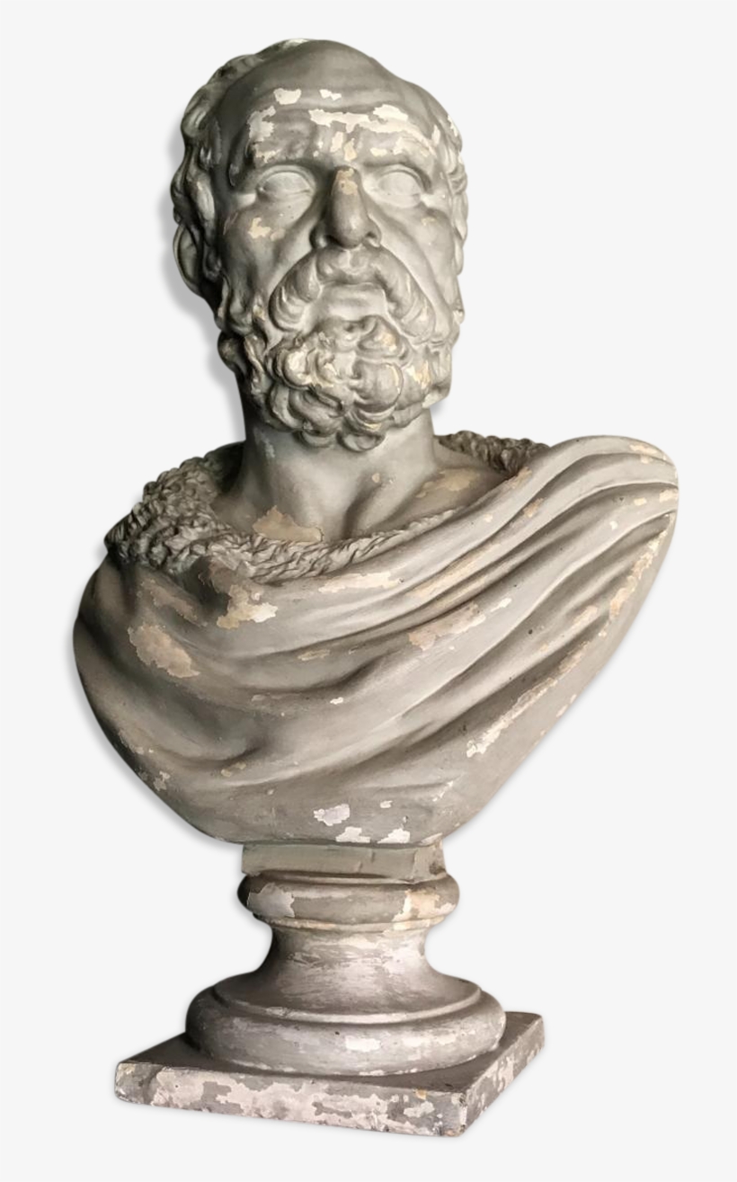 Plaster Bust Of A Bearded Man - Bust, transparent png download