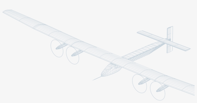 Solar Impulse Plane - Airplane, transparent png download