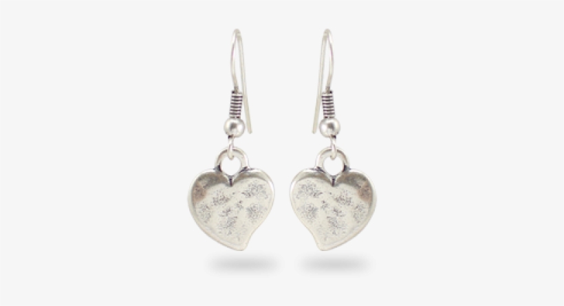 Danon Silver Heart Hook Earring - Earring, transparent png download